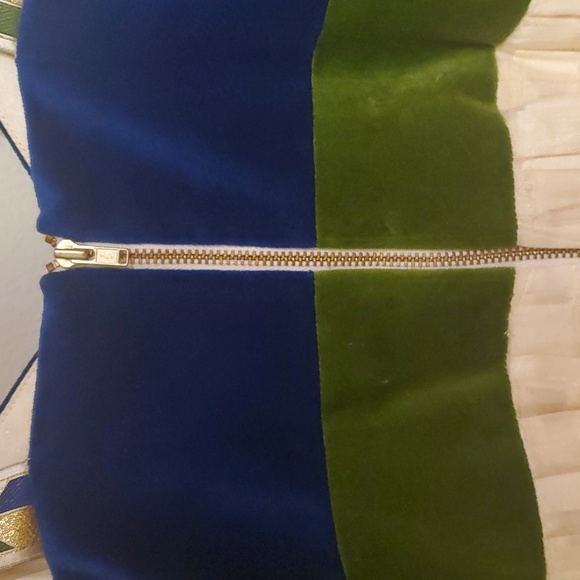 Anthropologie MÄDCHEN Velvet Bodice Flocked Silk Skirt, 6 - Picture 6 of 9